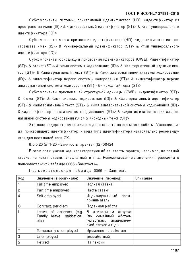 ГОСТ Р ИСО/HL 7 27931-2015, страница 1194